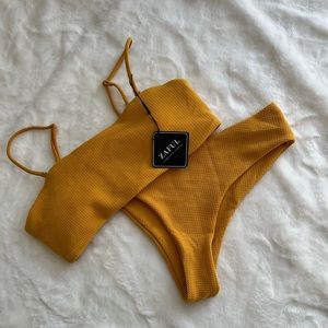NWT Textured bandeau Bikini
